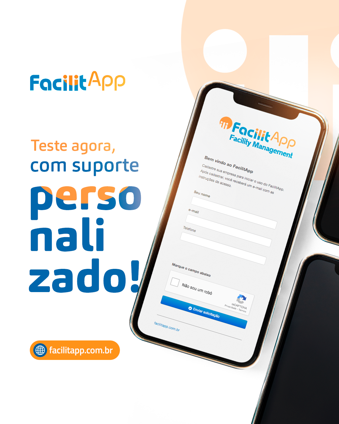 Experimente o FacilitApp com Suporte Personalizado por 1 Mês – Sem Custos e Sem Complicações